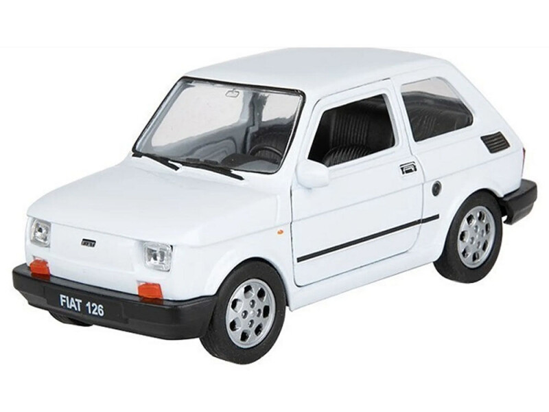 Welly Fiat 126 Maluch 1:34 bílá